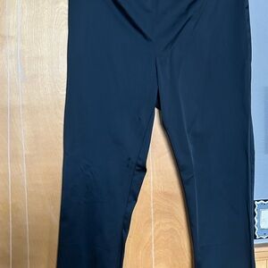 Classic Black Straight-Leg Pants